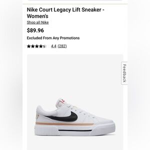 Nike Court Legacy Lift Sneakers